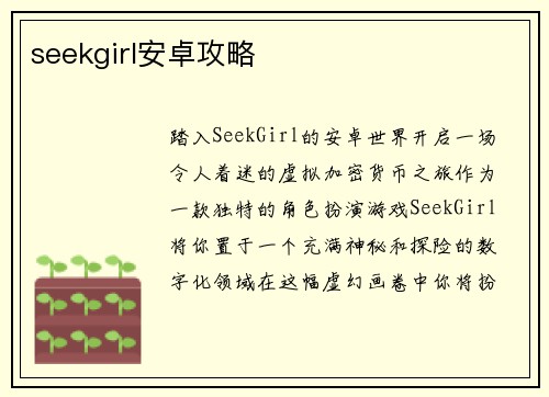 seekgirl安卓攻略
